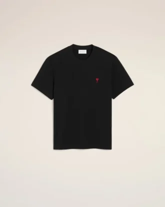 Ami De Coeur T-Shirt Aus Schwarzer Bio-Baumwolle