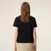 Ami De Coeur T-Shirt Aus Schwarzer Bio-Baumwolle Ami De Coeur T-Shirt Aus Schwarzer Bio-Baumwolle
