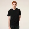 Ami De Coeur T-Shirt Aus Schwarzer Bio-Baumwolle Ami De Coeur T-Shirt Aus Schwarzer Bio-Baumwolle