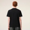 Ami De Coeur T-Shirt Aus Schwarzer Bio-Baumwolle Ami De Coeur T-Shirt Aus Schwarzer Bio-Baumwolle