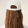 Beige and White Bicolor Cotton Ami Paris Cap Beige and White Bicolor Cotton Ami Paris Cap