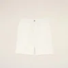 Beige Blended Linen Elasticated Waist Ami De Coeur Shorts Beige Blended Linen Elasticated Waist Ami De Coeur Shorts