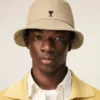 Beige Cotton Ami De Coeur Bucket Hat Beige Cotton Ami De Coeur Bucket Hat