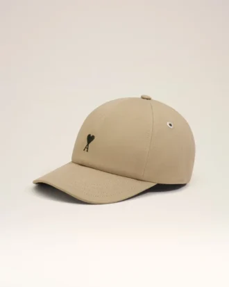 Beige Cotton Ami De Coeur Embroidery Cap Beige Cotton Ami De Coeur Embroidery Cap