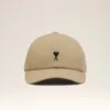 Beige Cotton Ami De Coeur Embroidery Cap Beige Cotton Ami De Coeur Embroidery Cap