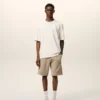 Beige Cotton Ami De Coeur Short Beige Cotton Ami De Coeur Short