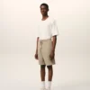 Beige Cotton Ami De Coeur Short Beige Cotton Ami De Coeur Short