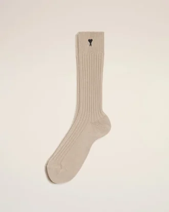 Beige Cotton Ami De Coeur Socks Beige Cotton Ami De Coeur Socks