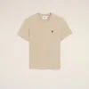 Beige Cotton Ami De Coeur T-Shirt Beige Cotton Ami De Coeur T-Shirt