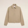 Beige Cotton Ami De CœUr Zipped Jacket Beige Cotton Ami De CœUr Zipped Jacket
