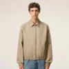 Beige Cotton Ami De CœUr Zipped Jacket Beige Cotton Ami De CœUr Zipped Jacket