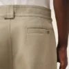 Beige Cotton Baggy Trousers Beige Cotton Baggy Trousers