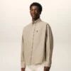 Beige Cotton Boxy Embroidered Ami De Coeur Shirt Beige Cotton Boxy Embroidered Ami De Coeur Shirt