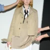Beige Cotton Buttoned Jacket Beige Cotton Buttoned Jacket