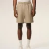 Beige Cotton Elasticated Waist Ami De Coeur Shorts Beige Cotton Elasticated Waist Ami De Coeur Shorts