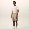 Beige Cotton Elasticated Waist Ami De Coeur Shorts Beige Cotton Elasticated Waist Ami De Coeur Shorts