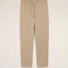 Beige Cotton Elasticated Waist Trousers Beige Cotton Elasticated Waist Trousers