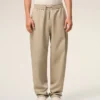 Beige Cotton Elasticated Waist Trousers Beige Cotton Elasticated Waist Trousers
