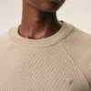 Beige Cotton Embossed Ami De Coeur Sweatshirt Beige Cotton Embossed Ami De Coeur Sweatshirt