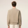 Beige Cotton Embossed Ami De Coeur Sweatshirt Beige Cotton Embossed Ami De Coeur Sweatshirt