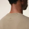 Beige Cotton Embossed Ami De Coeur T-Shirt Beige Cotton Embossed Ami De Coeur T-Shirt