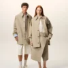 Beige Cotton Worker Jacket Beige Cotton Worker Jacket