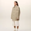 Beige Cotton Worker Jacket Beige Cotton Worker Jacket