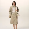 Beige Cotton Worker Jacket Beige Cotton Worker Jacket