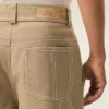 Beige Cotton Worker Trousers Beige Cotton Worker Trousers
