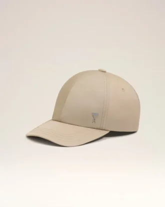 Beige Nylon Ami De Coeur Stud Cap Beige Nylon Ami De Coeur Stud Cap