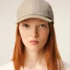 Beige Nylon Ami De Coeur Stud Cap Beige Nylon Ami De Coeur Stud Cap