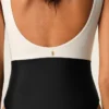 Black and White Nylon One Piece Swimsuit Black and White Nylon One Piece Swimsuit