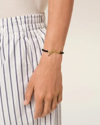 Black Brass Summer Pearls Gold Ami De CœUr Bracelet Black Brass Summer Pearls Gold Ami De CœUr Bracelet