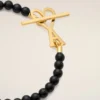 Black Brass Summer Pearls Gold Ami De CœUr Bracelet Black Brass Summer Pearls Gold Ami De CœUr Bracelet
