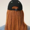 Black Cotton Ami De Coeur Embroidery Cap Black Cotton Ami De Coeur Embroidery Cap