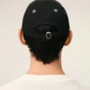 Black Cotton Ami De Coeur Embroidery Cap Black Cotton Ami De Coeur Embroidery Cap