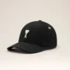 Black Cotton Ami De Coeur Felt Patch Cap Black Cotton Ami De Coeur Felt Patch Cap