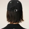 Black Cotton Ami De Coeur Felt Patch Cap Black Cotton Ami De Coeur Felt Patch Cap