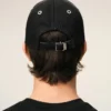 Black Cotton Ami De Coeur Felt Patch Cap Black Cotton Ami De Coeur Felt Patch Cap
