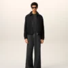 Black Cotton Ami De Coeur Padded Zipped Jacket Black Cotton Ami De Coeur Padded Zipped Jacket