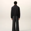 Black Cotton Ami De Coeur Padded Zipped Jacket Black Cotton Ami De Coeur Padded Zipped Jacket