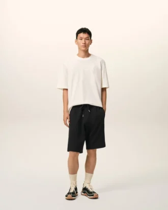 Black Cotton Ami De Coeur Short