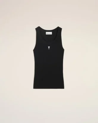 Black Cotton Ami De Coeur Tanktop