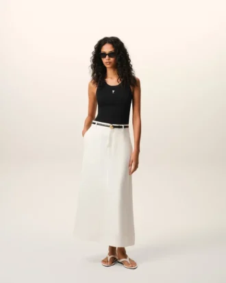 Black Cotton Ami De Coeur Tanktop
