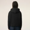 Black Cotton Ami De Coeur Zipped Hoodie Black Cotton Ami De Coeur Zipped Hoodie
