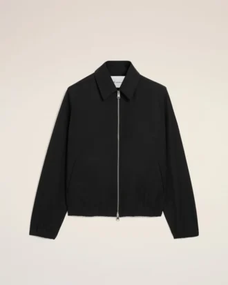 Black Cotton Ami De CœUr Zipped Jacket