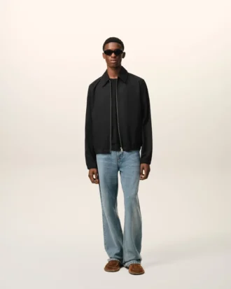 Black Cotton Ami De CœUr Zipped Jacket