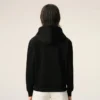 Black Cotton Red Ami De Coeur Zipped Hoodie Black Cotton Red Ami De Coeur Zipped Hoodie