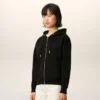 Black Cotton Red Ami De Coeur Zipped Hoodie Black Cotton Red Ami De Coeur Zipped Hoodie