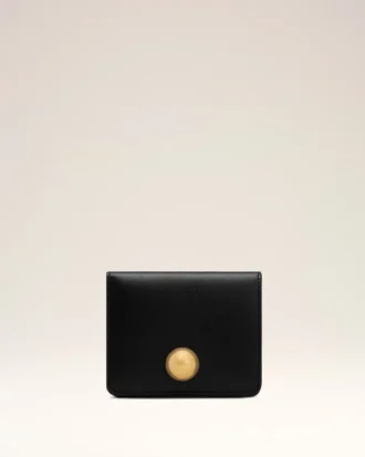 Black Cow Leather Carrousel Folded Wallet